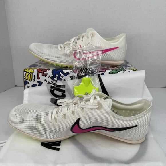 NEW Nike Men's Zoom Mamba 6 Sail Pink Track & Field Spikes DR2733-101 Size 10.5 - Picture 9 of 10